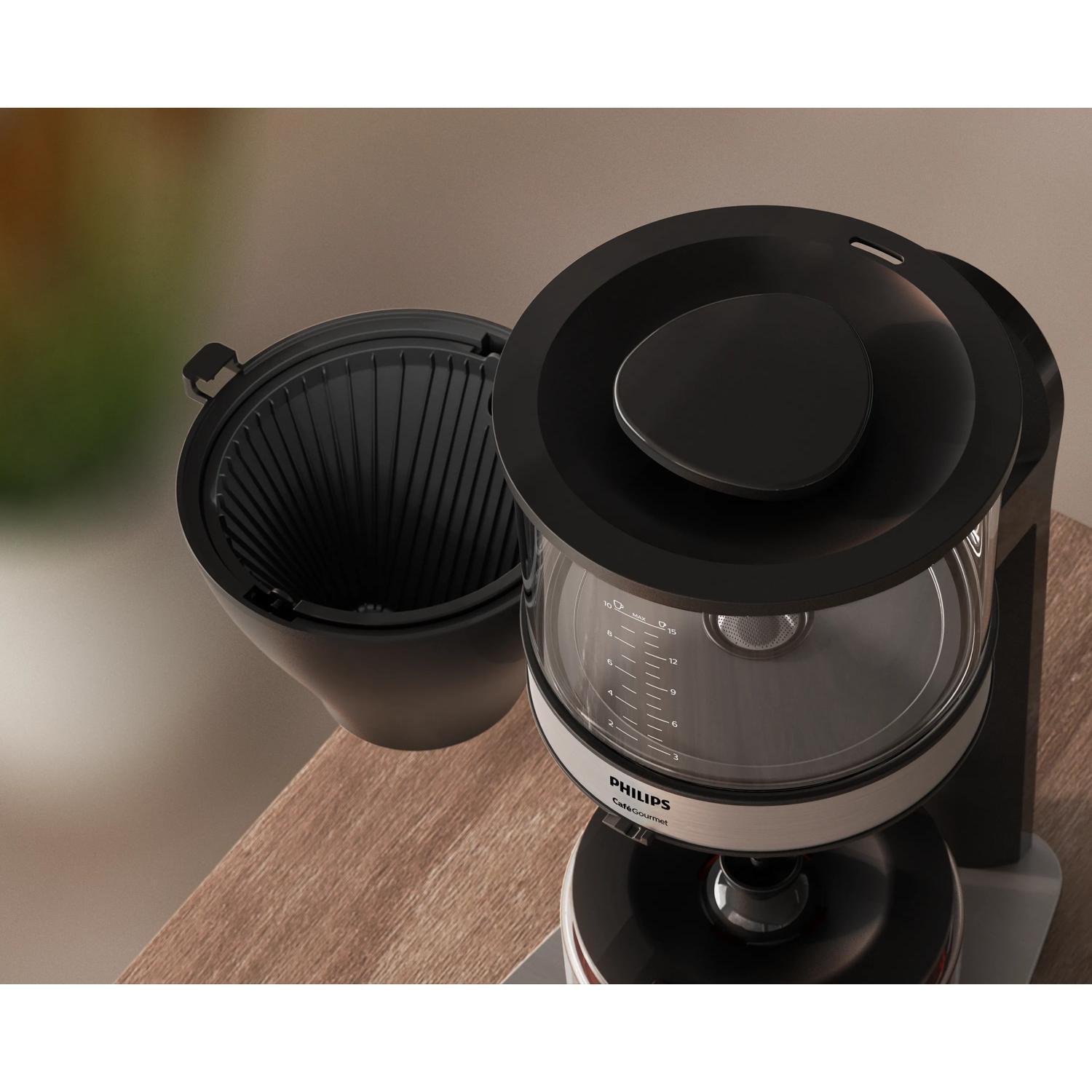 Aparat për kafe Philips Café Gourmet / HD5416/60 / Filter / 1.25L / 1800W – Zezë - 3