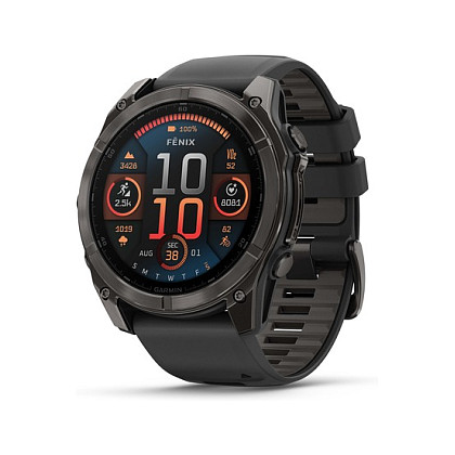 Orë e mençur Garmin Fenix 8 / 1.4" / AMOLED / Touchscreen / GPS / Wi-Fi / 32GB - Zezë