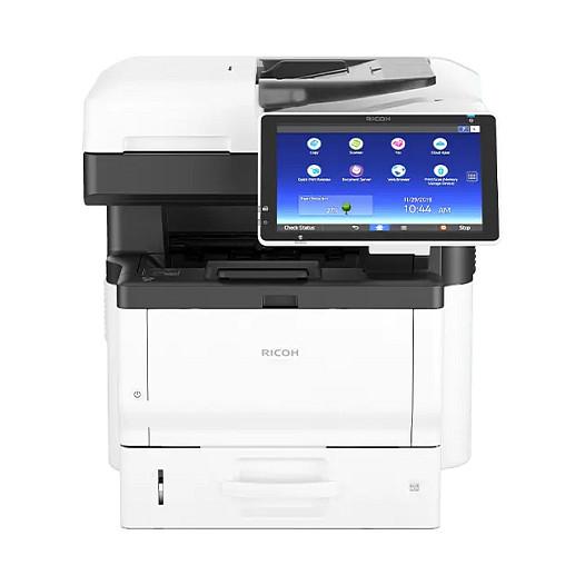 Printer Multifunksional Monokrom Ricoh IM 350FSE / Laser / A4 / 1200 × 1200 DPI / 35 ppm / Duplex / 2 GB / 320 GB / 10.1" Touchscreen / Ethernet / USB - Zezë/Bardhë