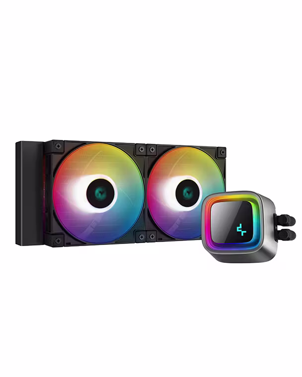 Ftohës për Procesor DeepCool LS520 / 240mm / 2x120mm / 500-2250RPM / 85.85CFM / ARGB - Zezë