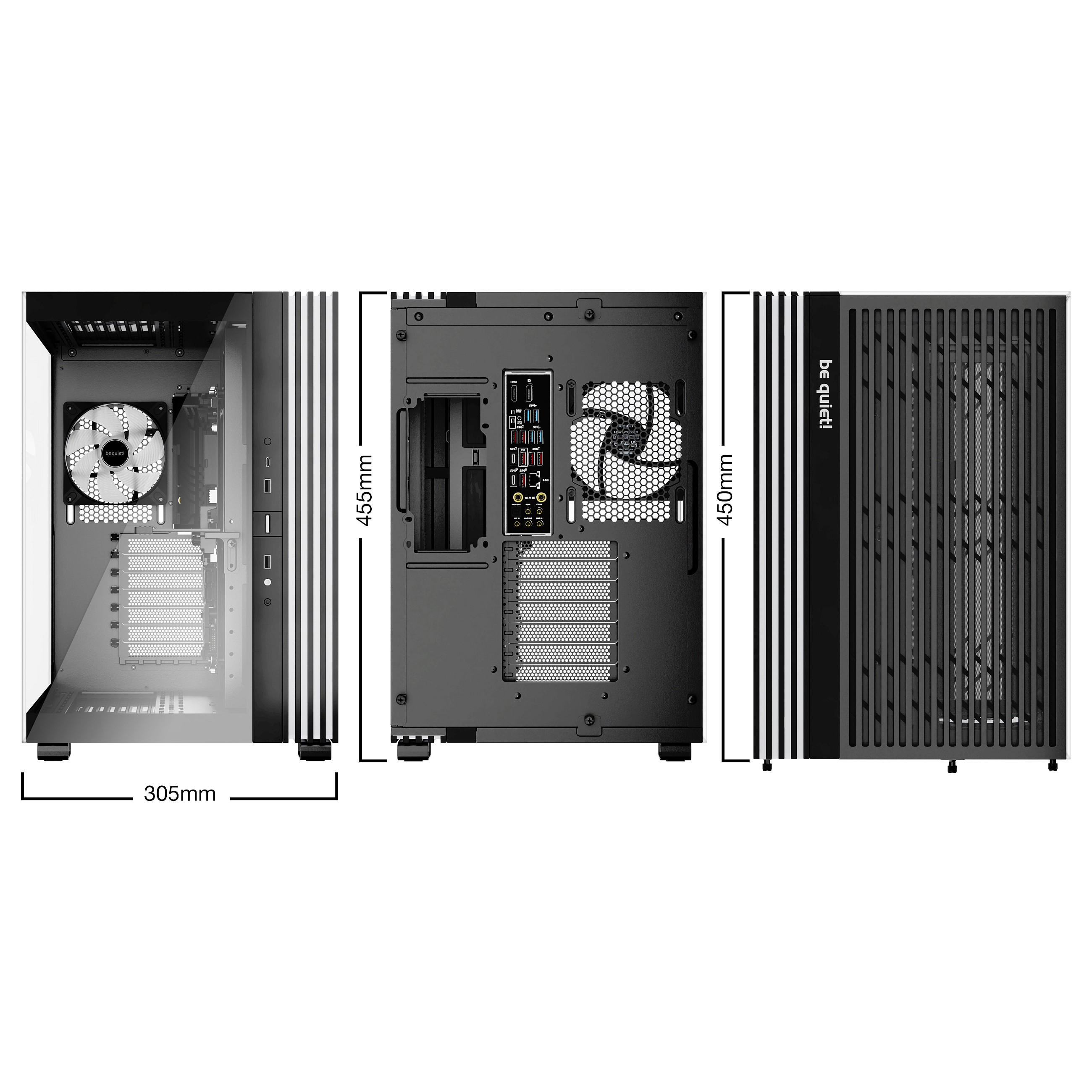 Kasë Midi be quiet! Light Base 600 LX – Zezë - 2