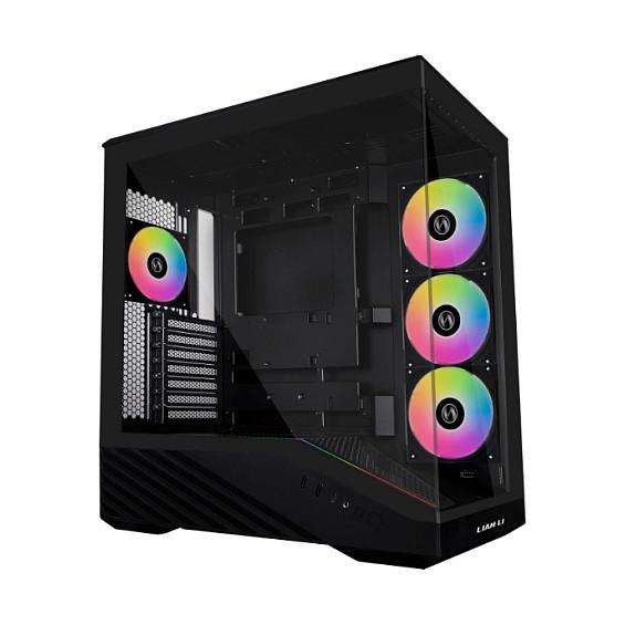 Kasë Lian Li Vector V100, Mid-Tower, E-ATX, ATX, Micro-ATX, Mini-ITX, 4x120mm ARGB, USB Type-C - Zezë  