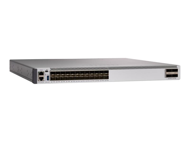 Switch Cisco Catalyst C9500-24Y4C-E, 24x SFP28 25Gbps, 4x QSFP28 100Gbps, Layer 3, Network Essentials, Rack 1U - Hiri