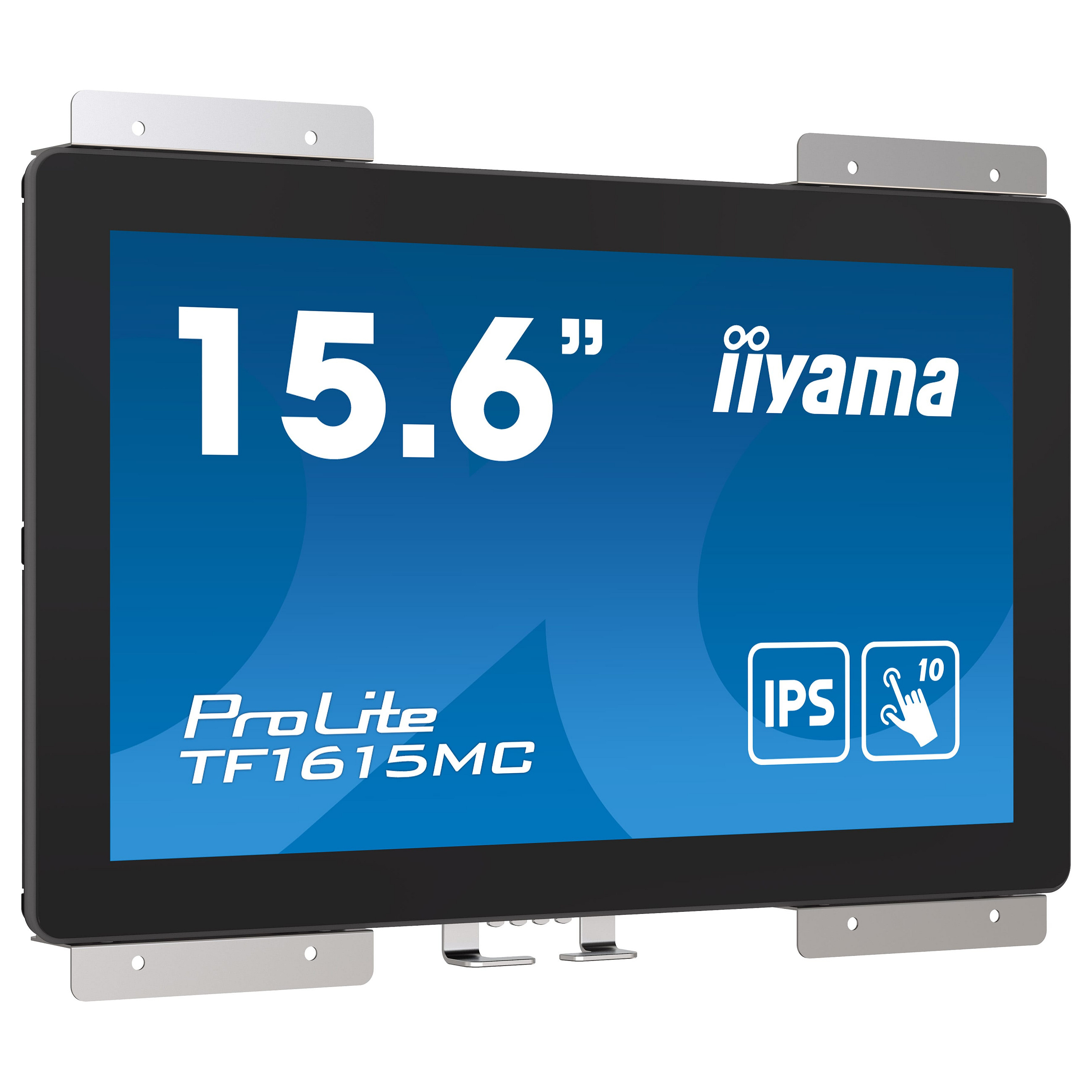 Monitor iiyama ProLite TF1615MC-B1 / 15.6″ / FHD IPS Touchscreen / 25ms / VGA + HDMI + DP + USB - Zezë - 2