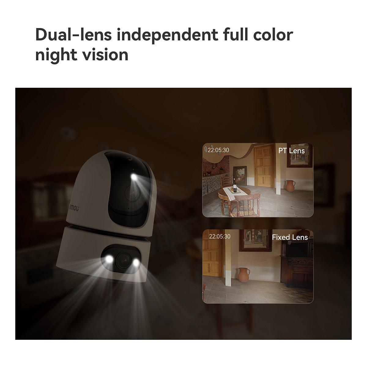 IMOU Ranger Dual Pro 6MP – Dual-Lens 3MP+3MP, PTZ 355°/90°, Wi-Fi 6, Smart Tracking, MicroSD 512GB - 25