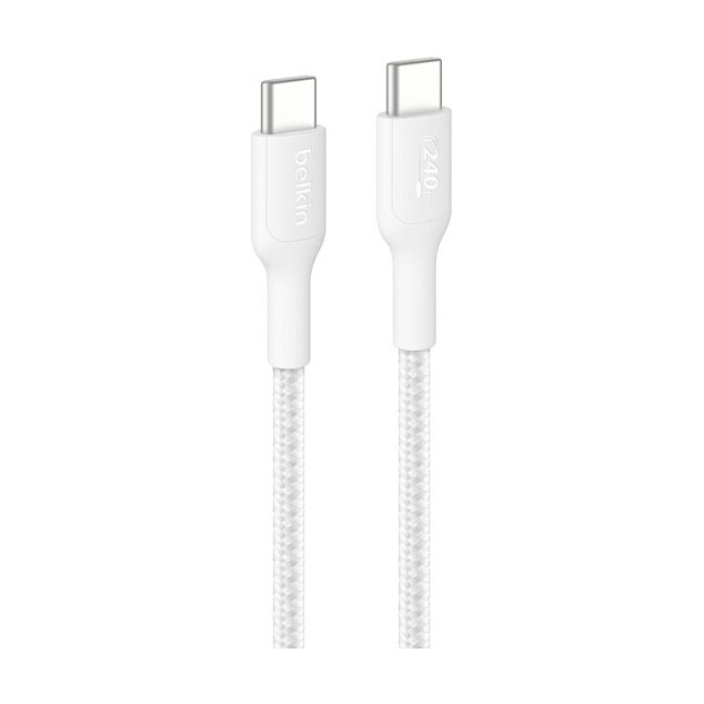Kabllo Belkin BoostCharge Pro / USB-C → USB-C / 2m – Bardhë