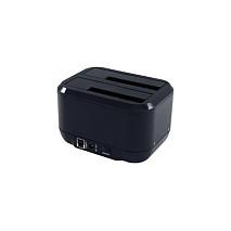 Këllëf për Disqe LC-Power LC-DOCK-U3-III, 2 Bay, SATA, USB 3.0, 5Gb/s, HDD/SSD 2.5", 3.5", Funksion Klonimi – Zezë - 2