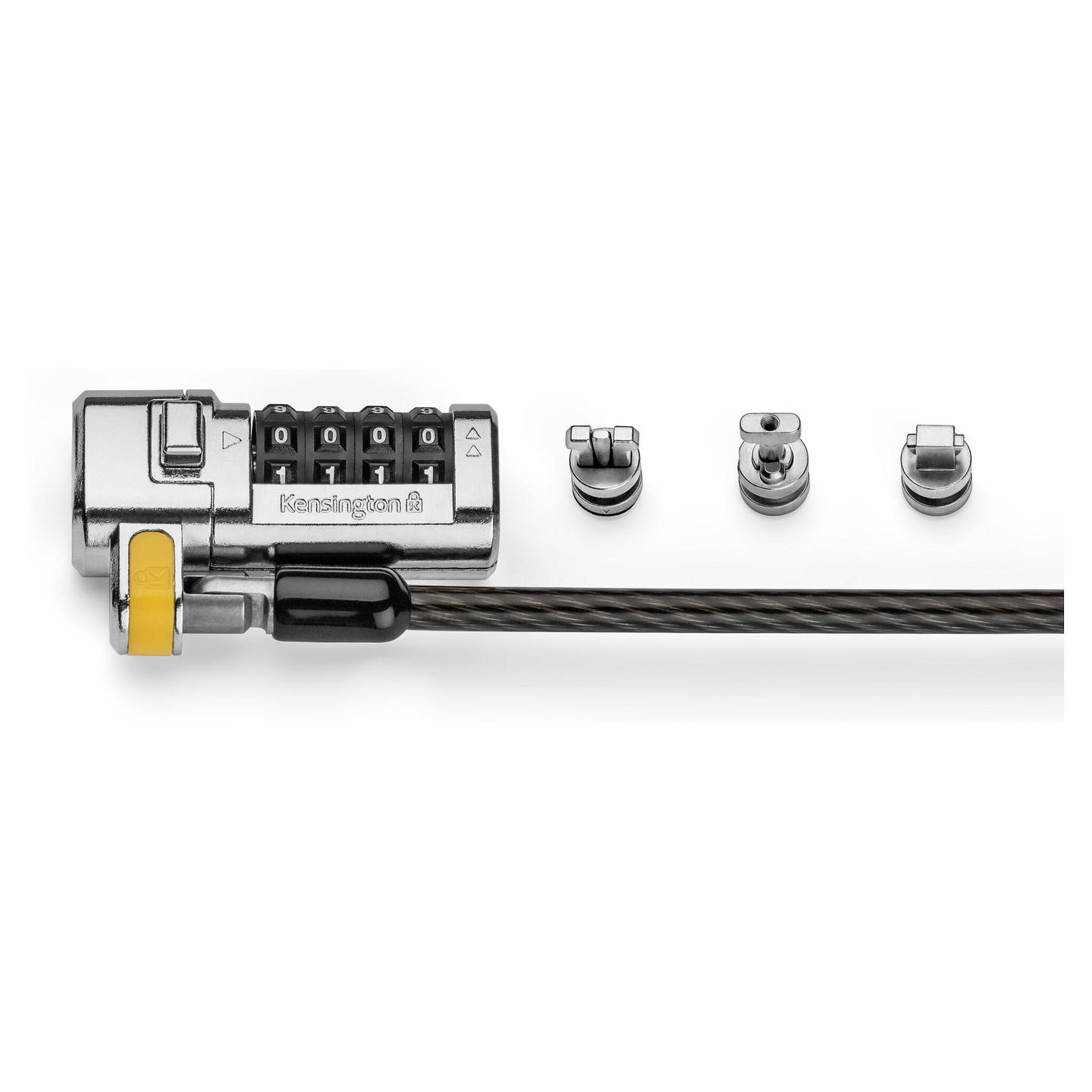 Kabllo Sigurie për Laptop Kensington ClickSafe Universal / 3-in-1 / Combination Lock / 1.8 m - Zezë - 2