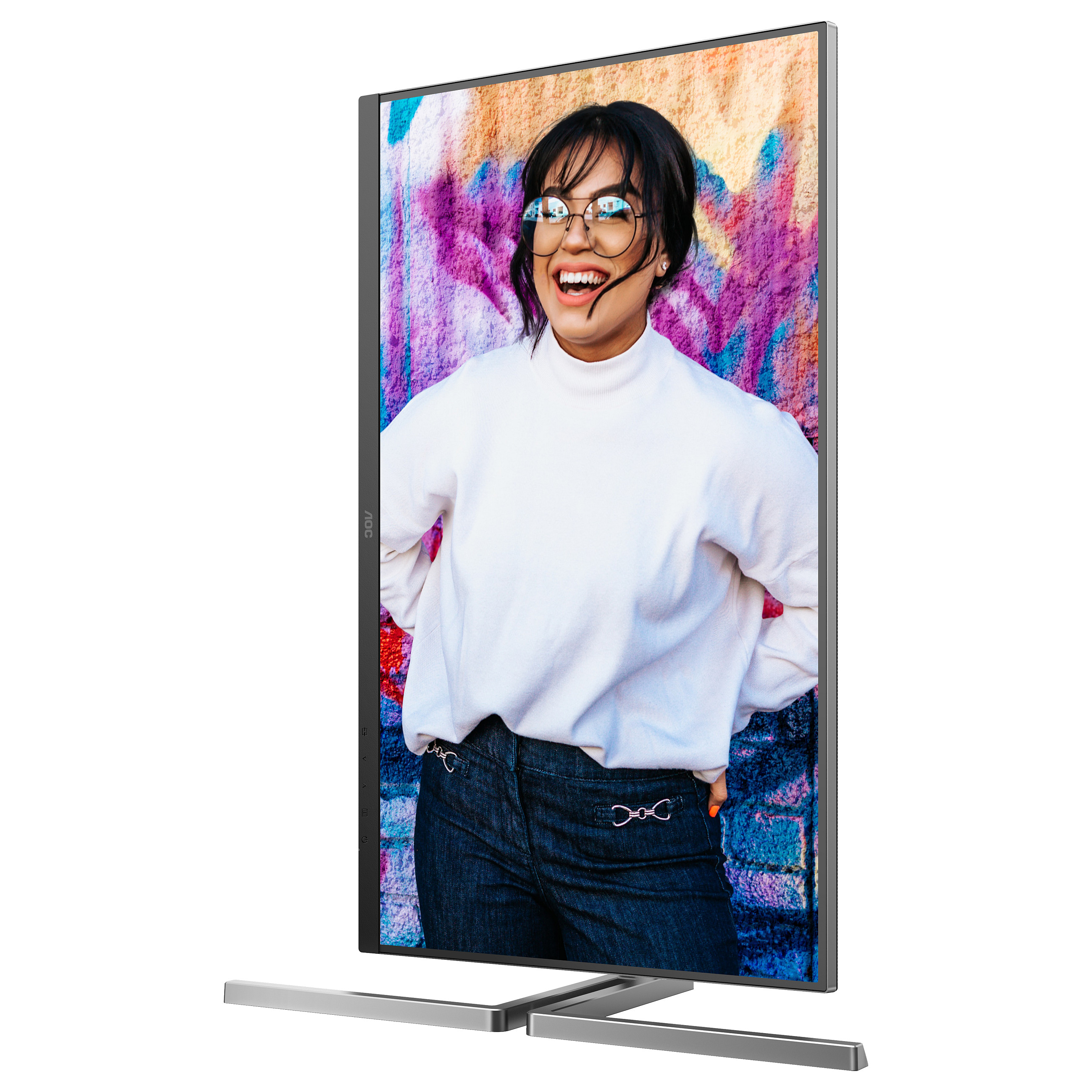 Monitor AOC U32U3CV / 31.5" / 4K UHD IPS / 60Hz / 4ms / HDMI+DisplayPort+USB-C - Zezë - 9