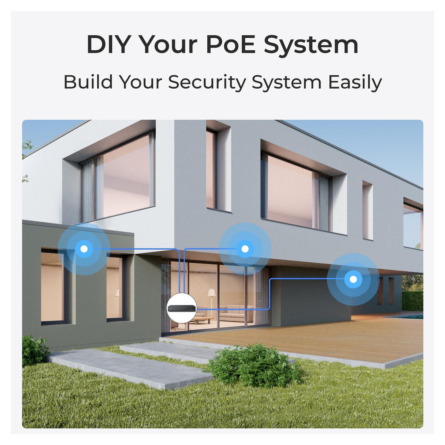 Reolink NVS8-8MD4 Sistem Kamerash IP CCTV / NVR 8 Kanale PoE / 4× Kamera 8MP 4K / HDD 2TB / AI Detection / IR 30m – Bardhë/Zezë - 9