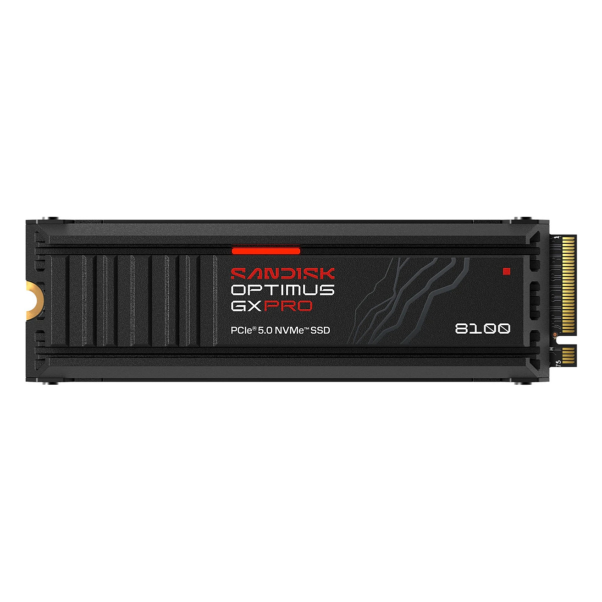 SSD e Brendshme SanDisk Optimus GX PRO 8100 / 2TB / M.2 2280 / PCIe 5.0 x4 / 14900MB/s Read / 14000MB/s Write / Heatsink / RGB