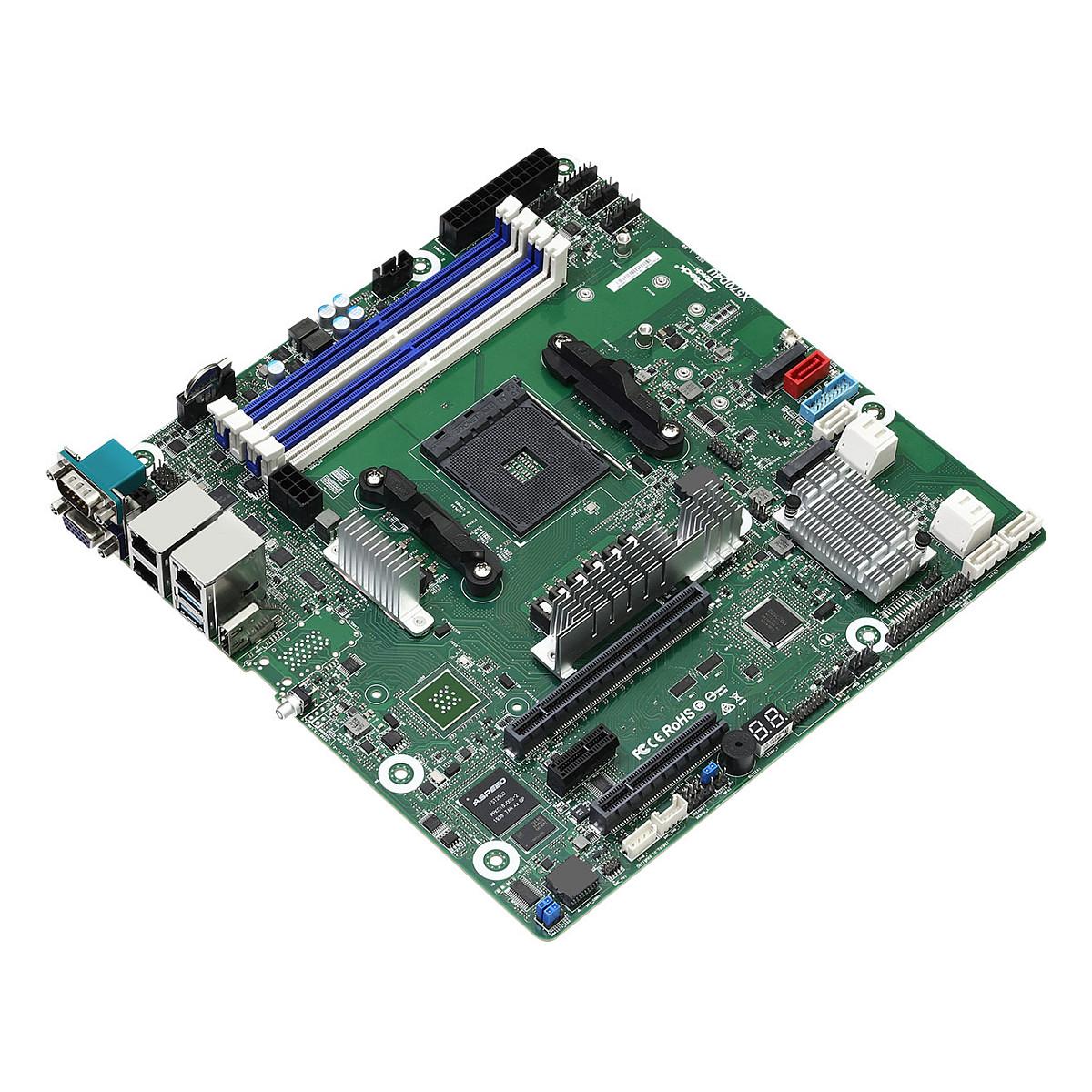 Pllakë Amë ASRock Rack X570D4U / AM4 / X570 / DDR4 / mATX / 4× DIMM / Dual M.2 / SATA III / Dual Gigabit LAN / IPMI - 2