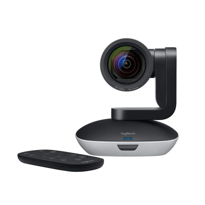 Logitech PTZ Pro 2 Video Conference Camera, Full HD 1080p, 10× HD Zoom, USB, Black/Grey – 960-001186