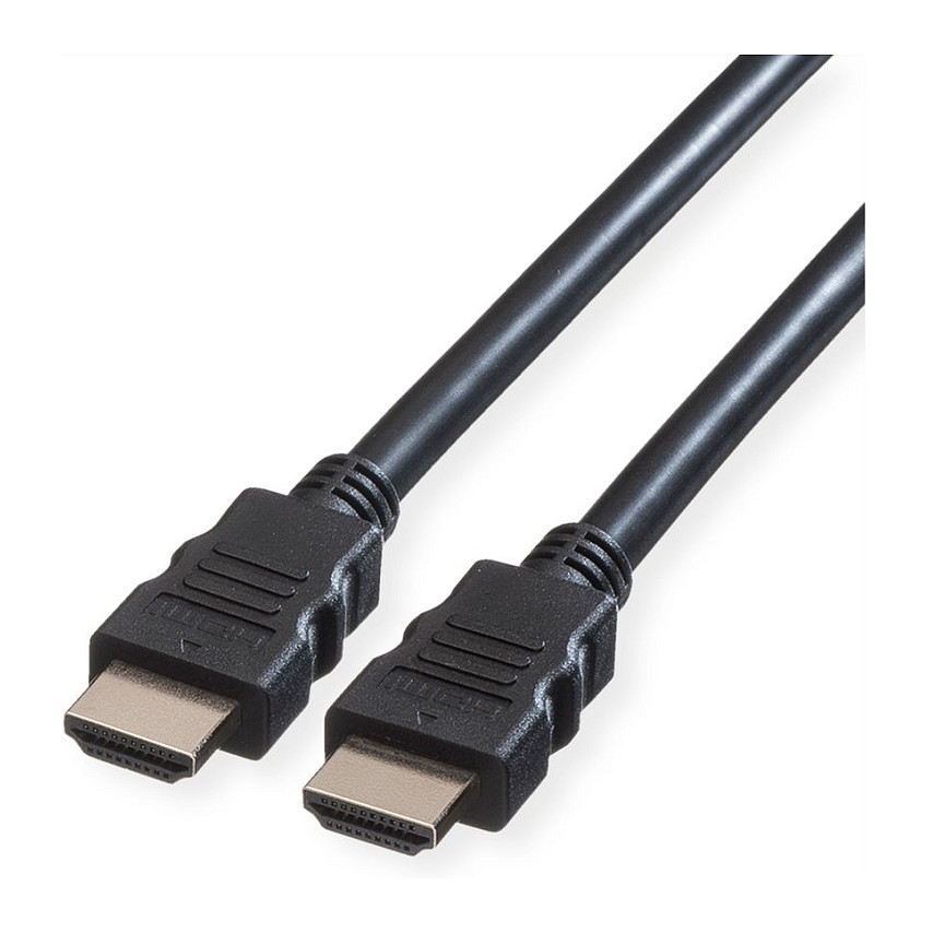 Kabllo HDMI ROLINE GREEN 11.44.5571 / HDMI në HDMI / 1m / Full HD 60Hz - Zezë