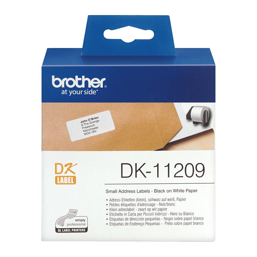 Etiketa Adresimi Brother DK-11209, 29 × 62 mm, 800 copë - Bardhë - 3