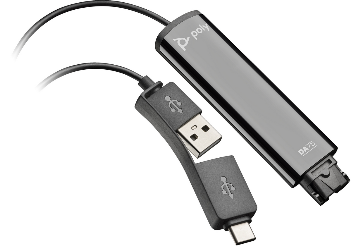 Adapter Poly DA75 USB to QuickDisconnect / 786C6AA – Zezë - 1
