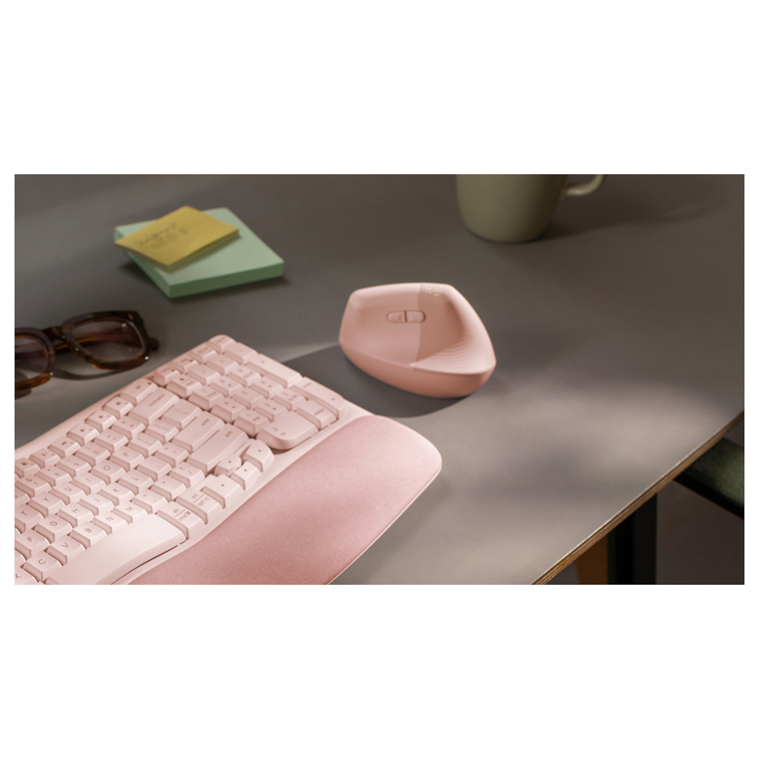 Maus pa Kabllo Logitech MX Vertical - Rozë - 10