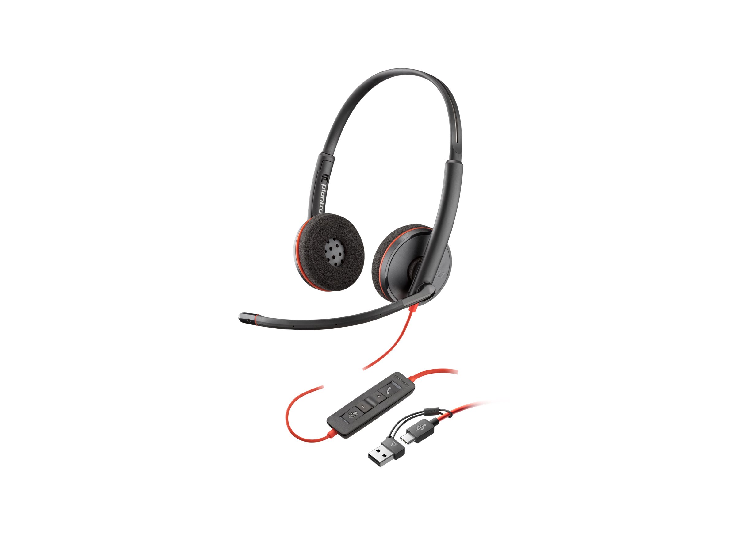Kufje me kabllo Poly Blackwire 3220 USB C/A - Zezë