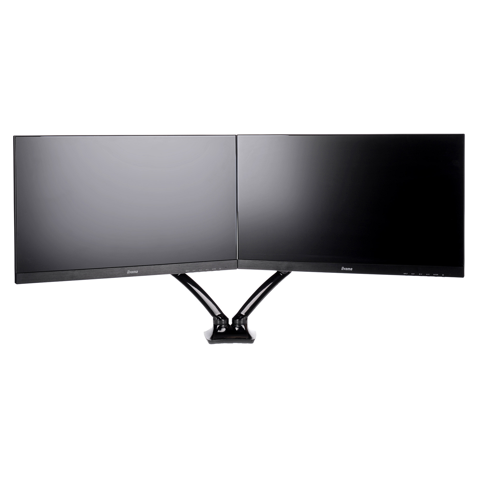 Mbajtëse për Monitor IIYAMA / Table Clamp Duo / 100x100 - Zezë - 8