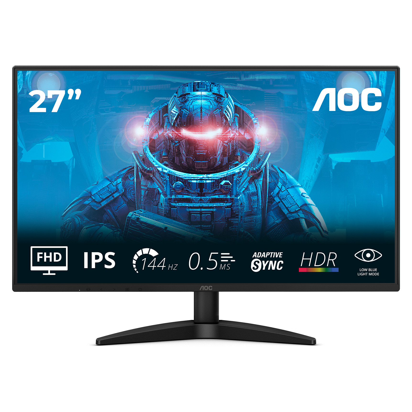 Monitor Gaming AOC 27B36X / 27" / Full HD IPS LED / 144 Hz / 0.5ms / HDMI + DP - Zezë - 1