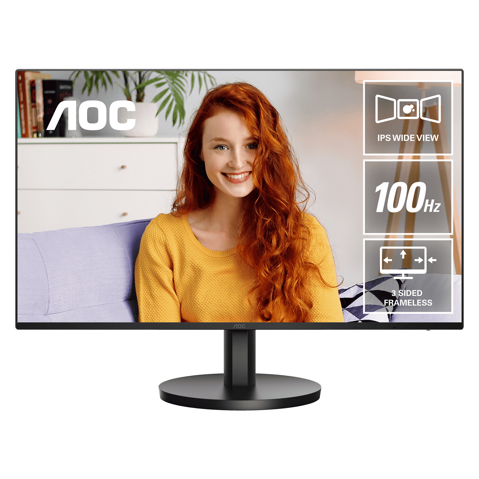 Monitor AOC 24B3HA2 / 23.8" / 1920x1080 / 100Hz / 1ms / IPS / i zi - 1