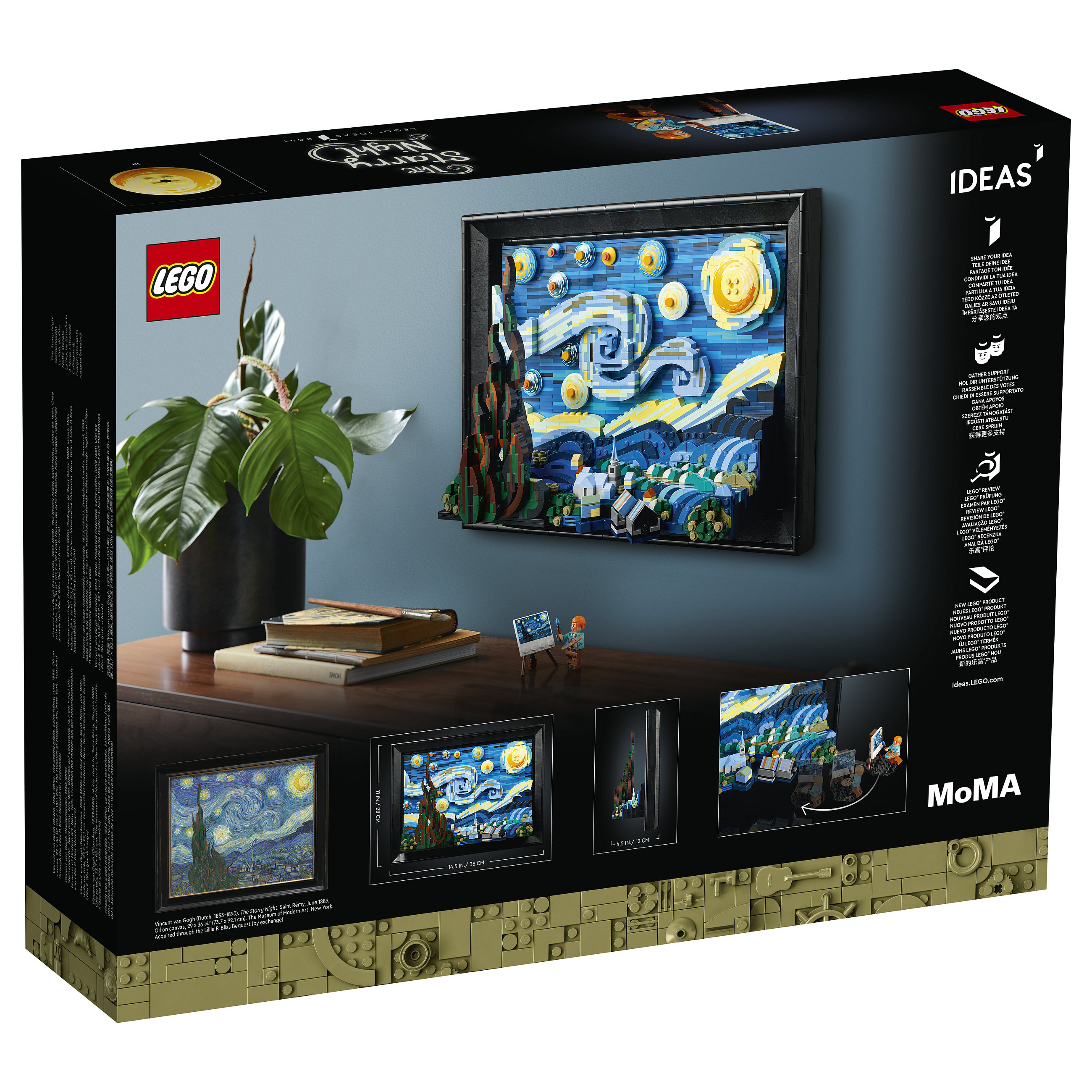 LEGO Ideas Vincent van Gogh – The Starry Night - 14
