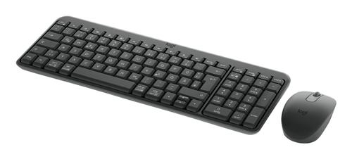 Combo (Tastierë & Maus) Logitech MK250, Wireless Bluetooth, QWERTZ, Full Size, 1000 DPI – Grafit