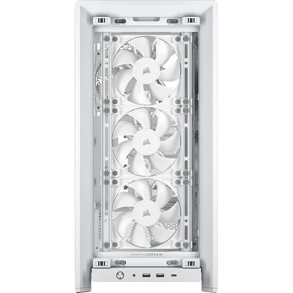 Kasë PC Corsair FRAME 4000X RS / Mid Tower / E-ATX / 4x 120mm RS Fan / Tempered Glass / RGB Front / 360mm Radiator - Bardhë - 4