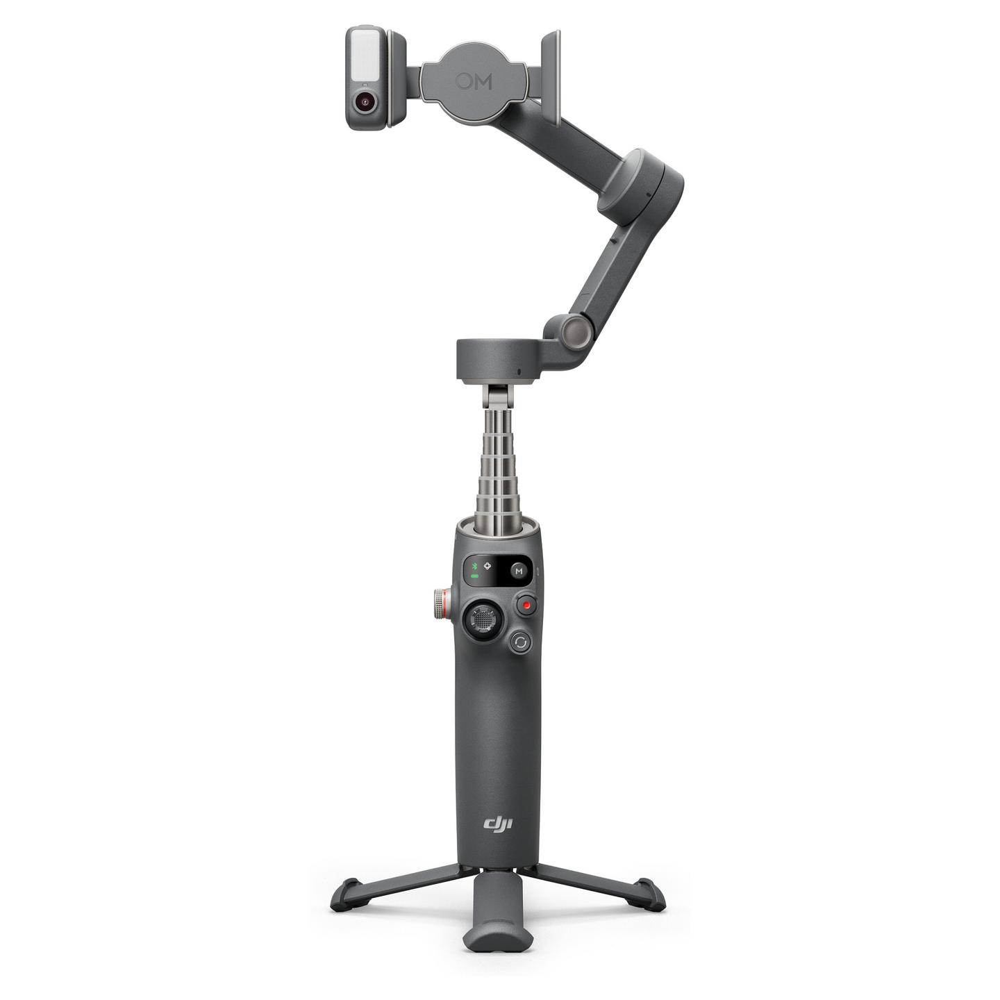 Stabilizues DJI Osmo Mobile 7P, 3-Aksësh, ActiveTrack 8.0, Tripod i Integruar, Shufër Zgjatuese - Gri e Errët - 11