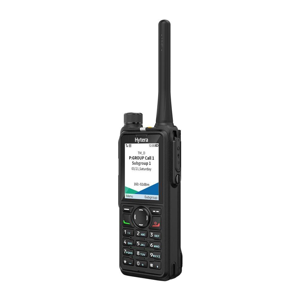 Radio Lidhje Hytera HP785 V1 (D) Stubby, VHF 136–174MHz, 2400mAh, DMR Tier II, Analog, IP68 - Zezë - 3
