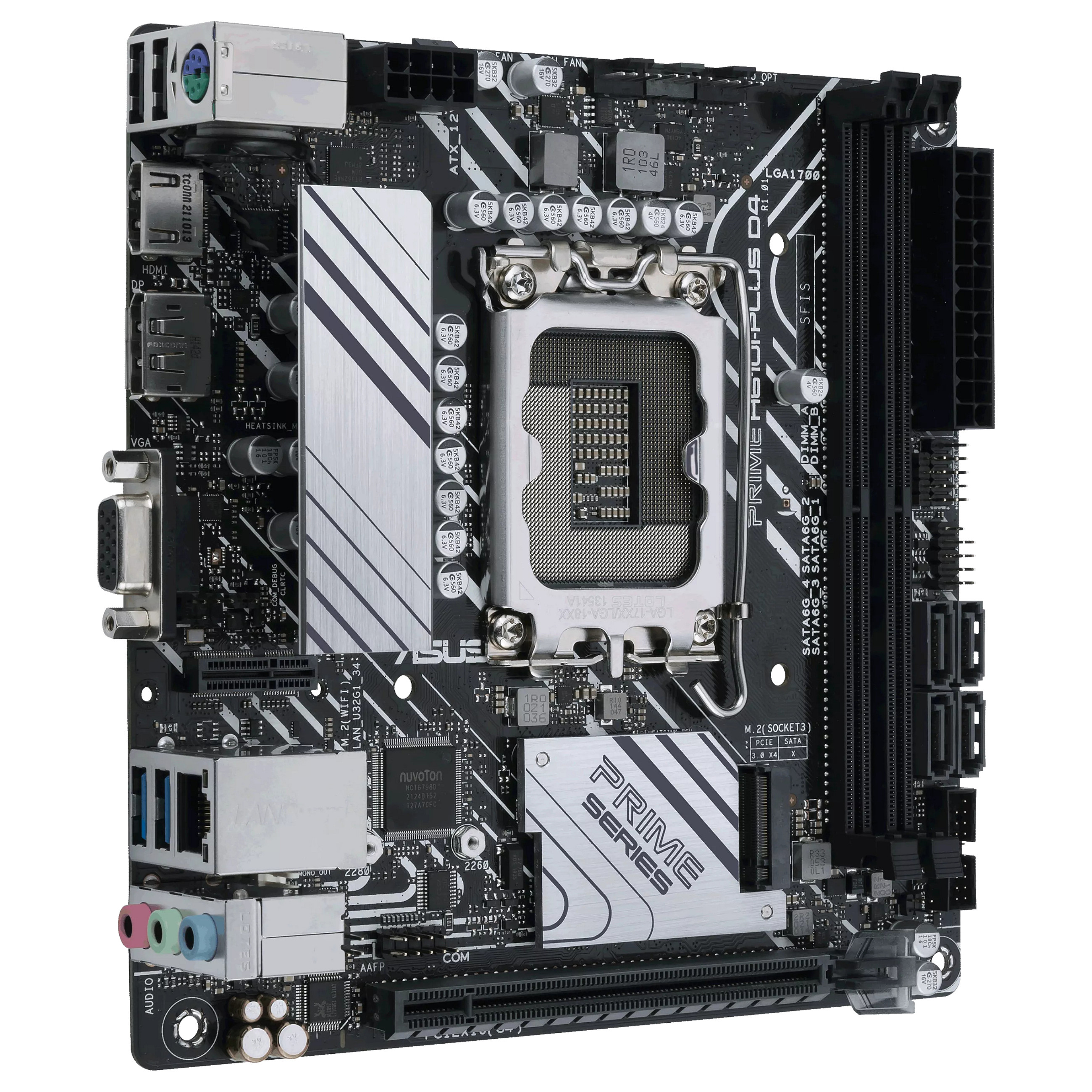 Pllakë Amë MB Intel ASUS PRIME H610I-PLUS D4-CSM / LGA 1700 / DDR4 / HDMI+DP+VGA / mITX - 3