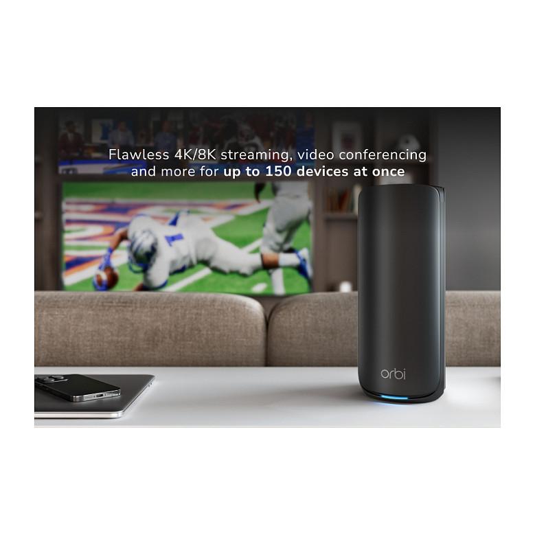 Sistem Mesh Wi-Fi NETGEAR Orbi 870 RBE873, Wi-Fi 7 BE21000, Tri-Band, 3-Pack, 1× 10GbE WAN + 4× 2.5GbE LAN - Zezë - 4