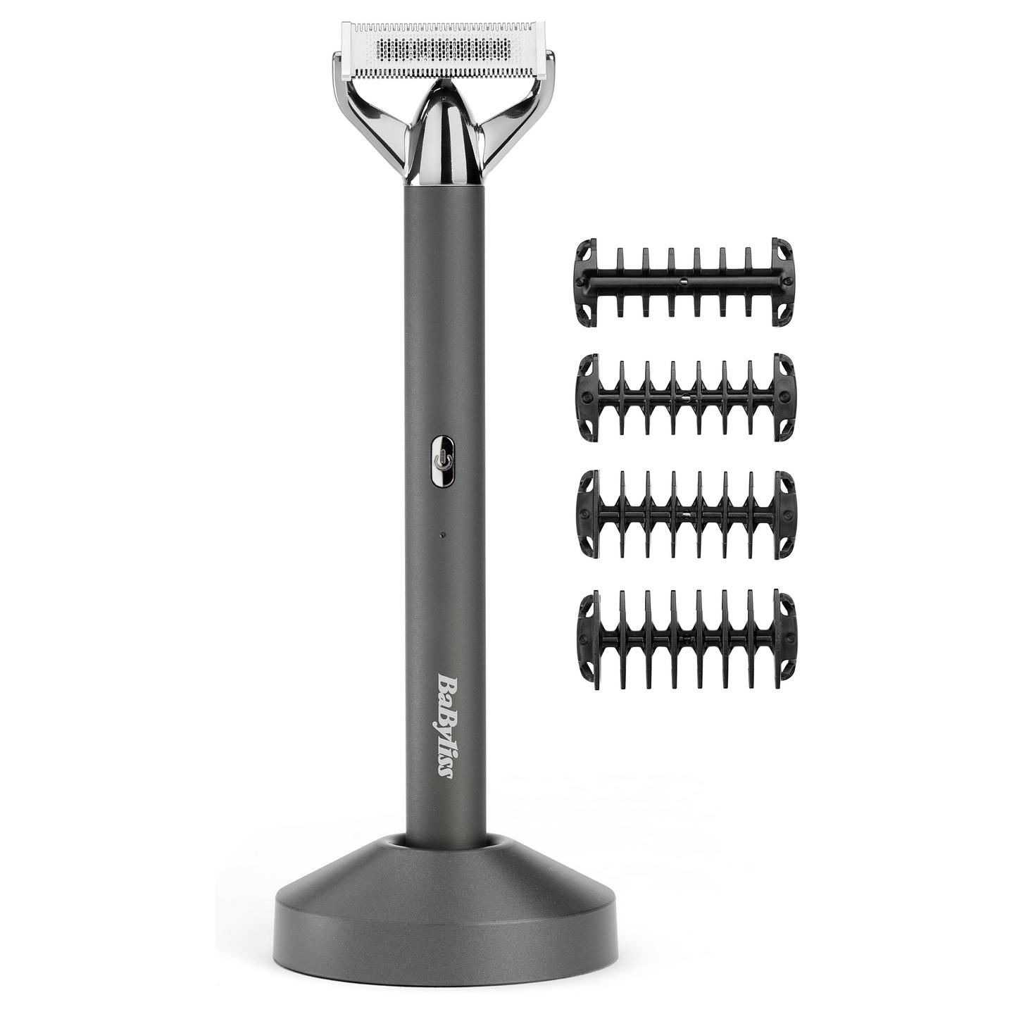 Makinë e rrojës dhe trimer BaByliss X-Blade OT996E / Japanese Steel / 0.2 mm / Wet & Dry / USB-C / 45 Min – Argjend - 2