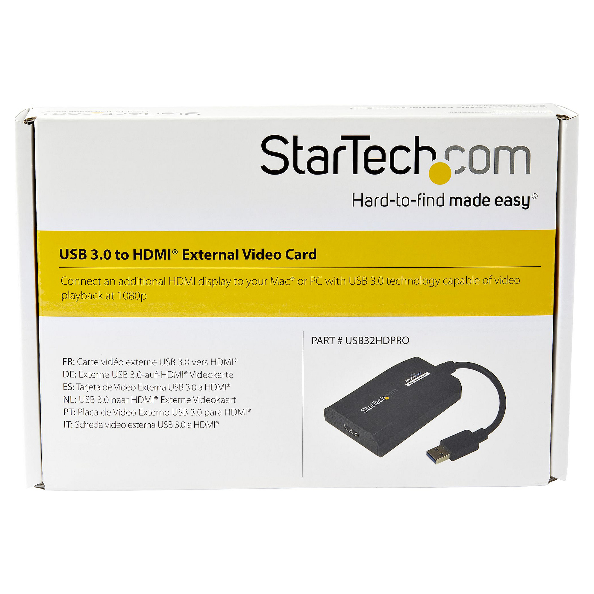 Adapter StarTech USB 3.0 to HDMI for Multi-Monitor – DisplayLink / HD 1080p (Mac & PC) - 4