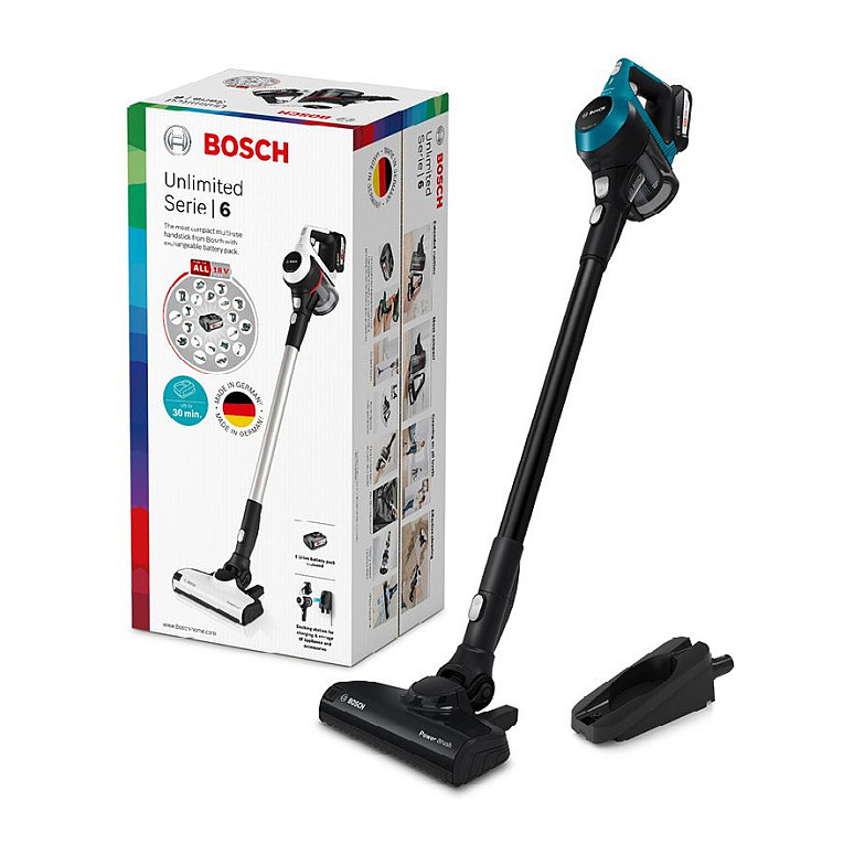 Fshesë me vakum pa kabllo Bosch Unlimited 6 BBS611LAG - Blu/Zezë - 4