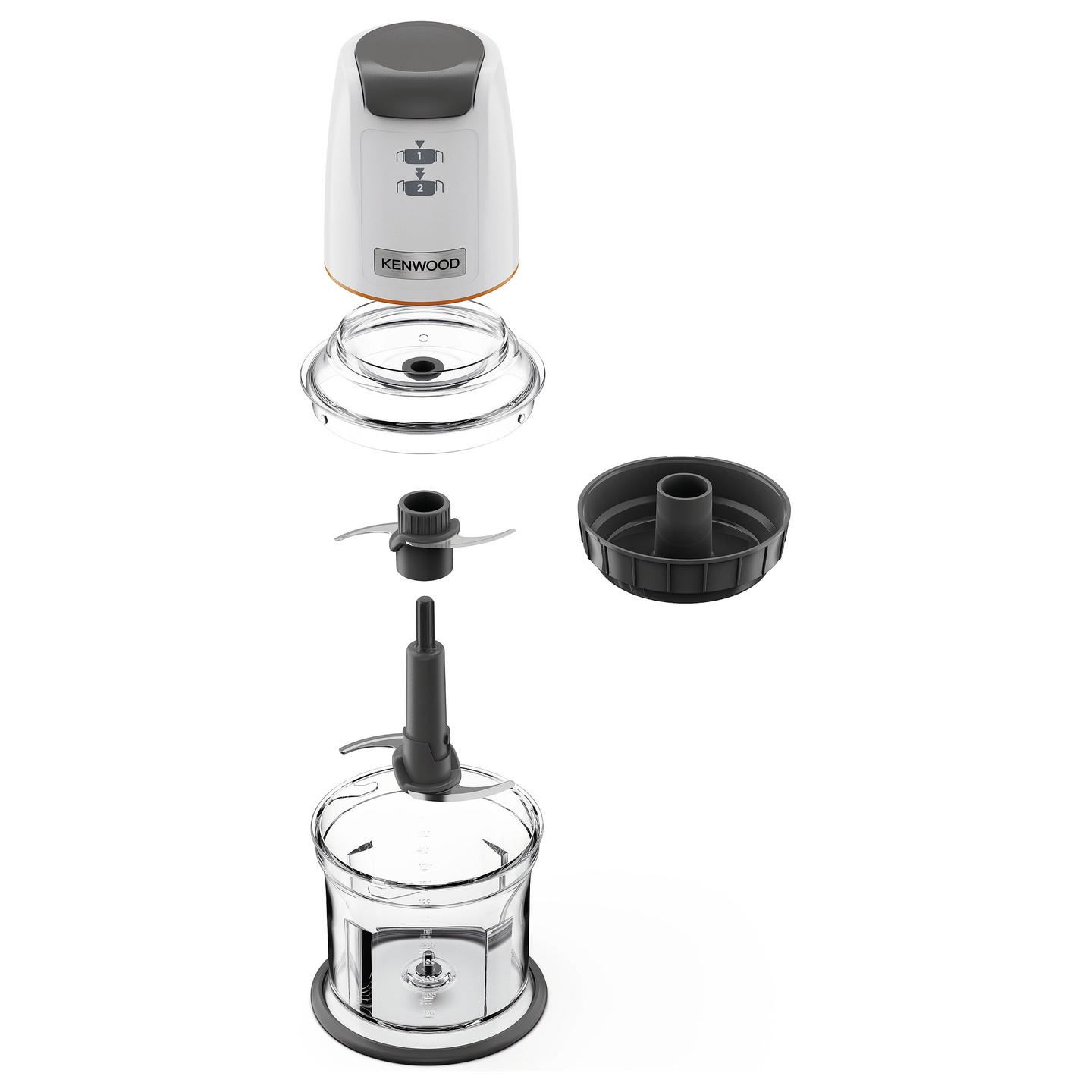 Grirëse Ushqimesh Kenwood Easy Chop CHP61.100WH, 500W, 500ml, 2 Shpejtësi, QuadBlade - Bardhë/Zezë - 3