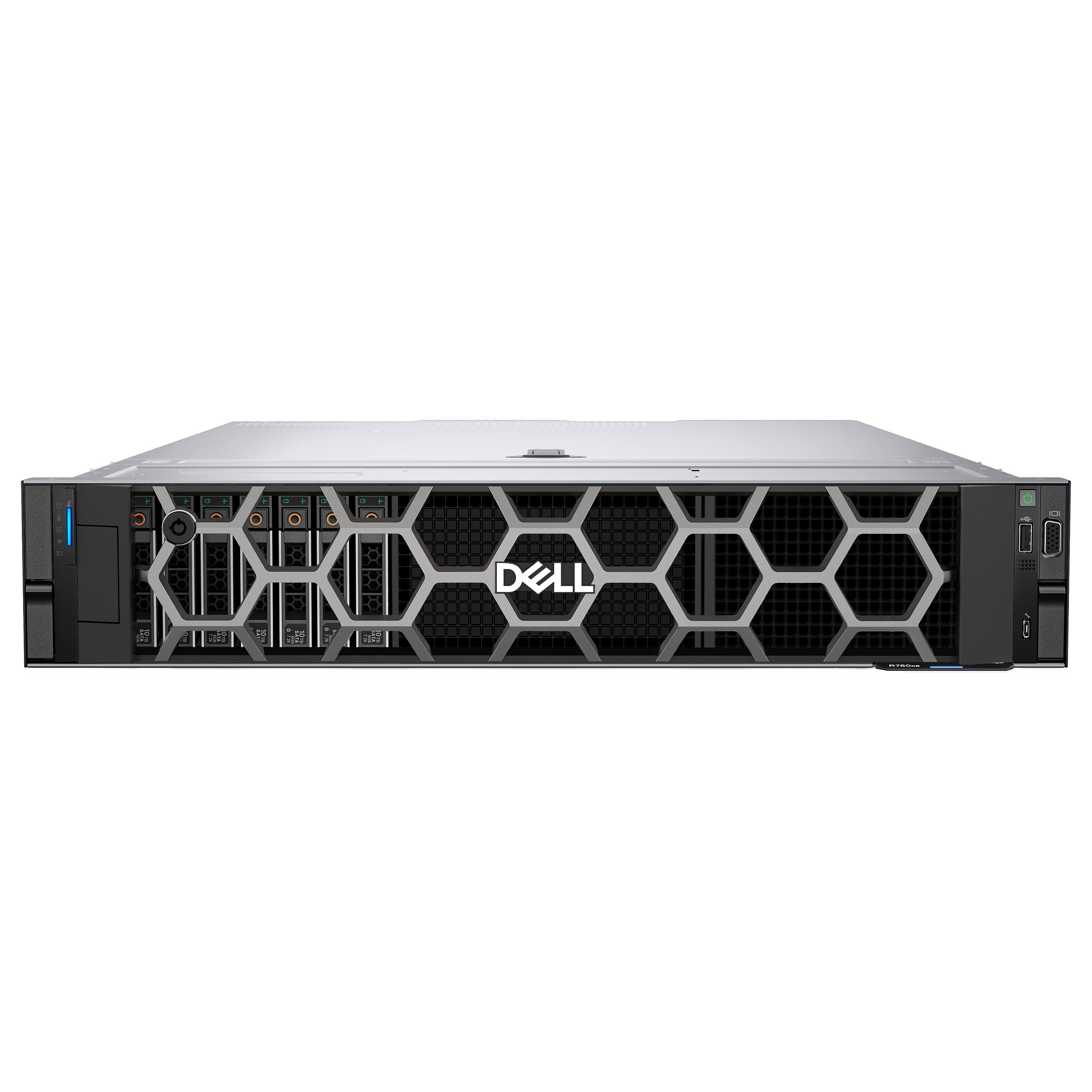 Dell PowerEdge R760xs Rack Server 2U – Intel Xeon Silver 4510, 32GB DDR5 ECC, 480GB SSD, Dual 1100W Redundant PSU - 2