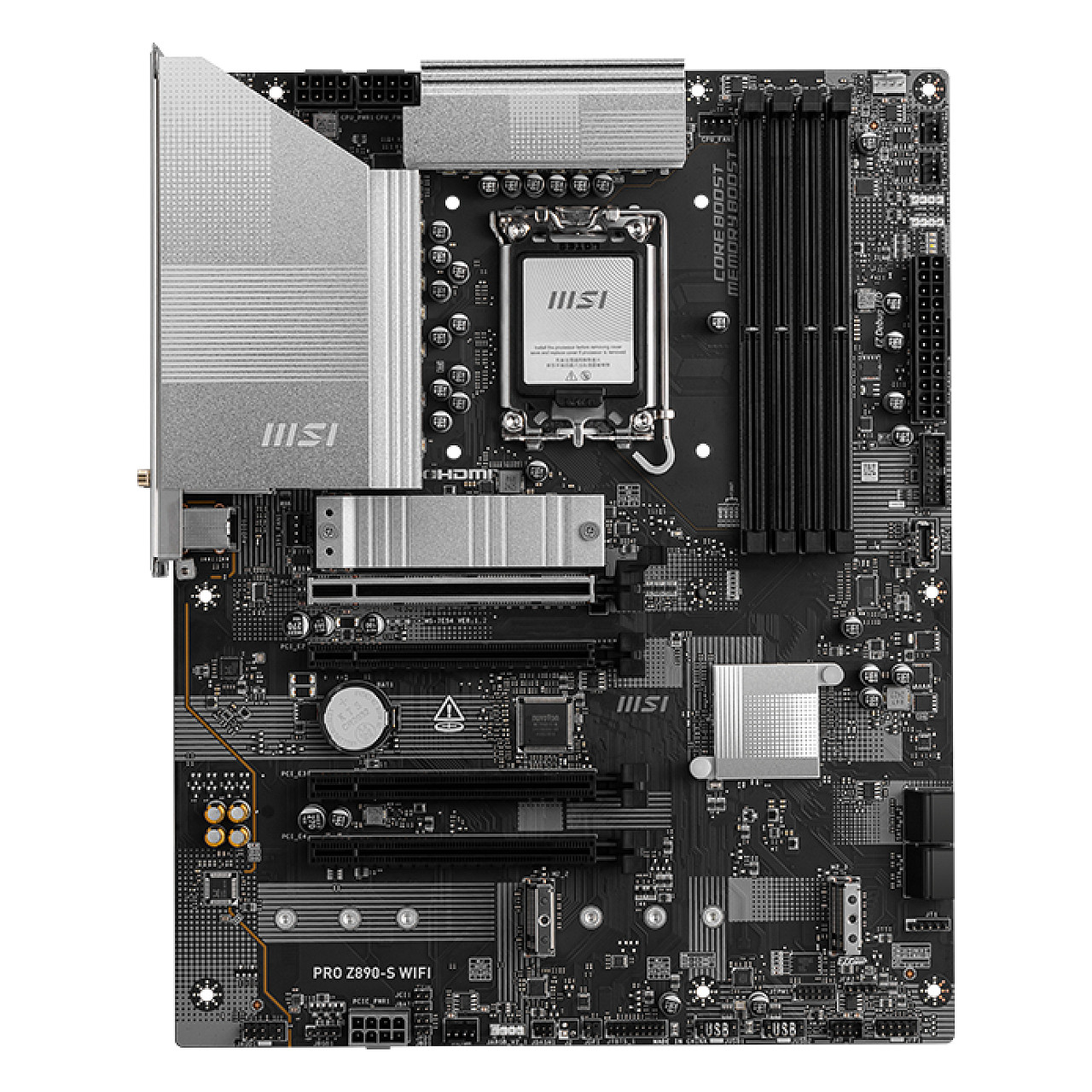 Pllakë Amë MSI PRO Z890-S WIFI / Intel LGA1851 / Z890 / DDR5 / ATX / Wi-Fi 7 / 2.5GbE LAN - 2