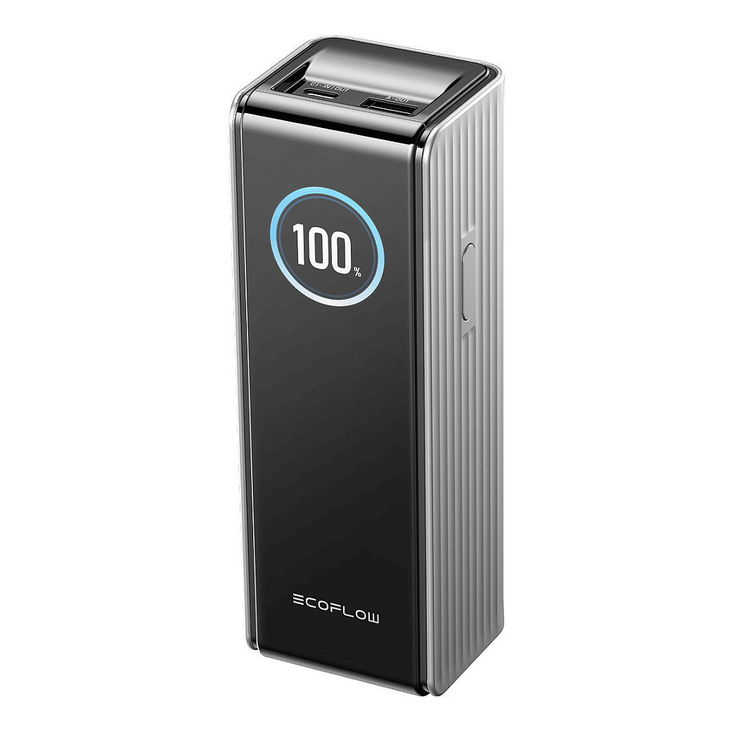 Powerbank EcoFlow RAPID / 25000mAh / 170W / 2x USB-C + USB-A / Ekran TFT / Pa kabllo të integruar – Argjend