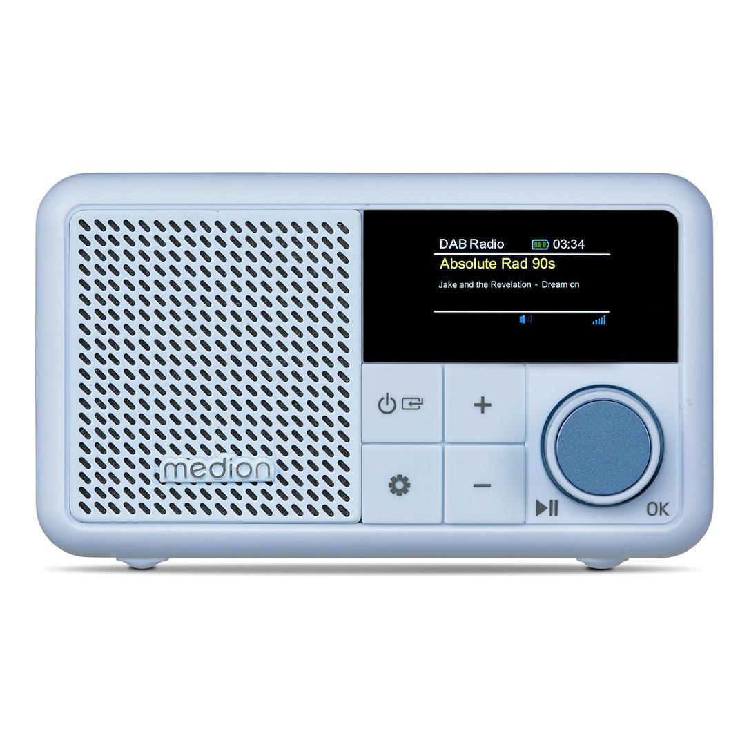 Radio Portative MEDION LIFE S66822 / DAB+ / FM / TFT / 2W / IPX1 - Aqua - 5
