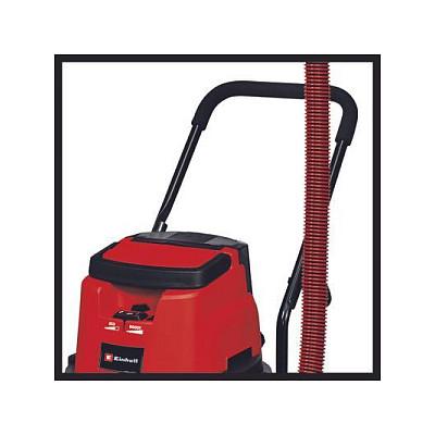 Fshesë Elektrike Einhell TP-VC 36/30 S Auto-Solo Professional, 36V, 30L, Pastrim i Thatë dhe i Lagësht - Kuqe/Argjend - 8