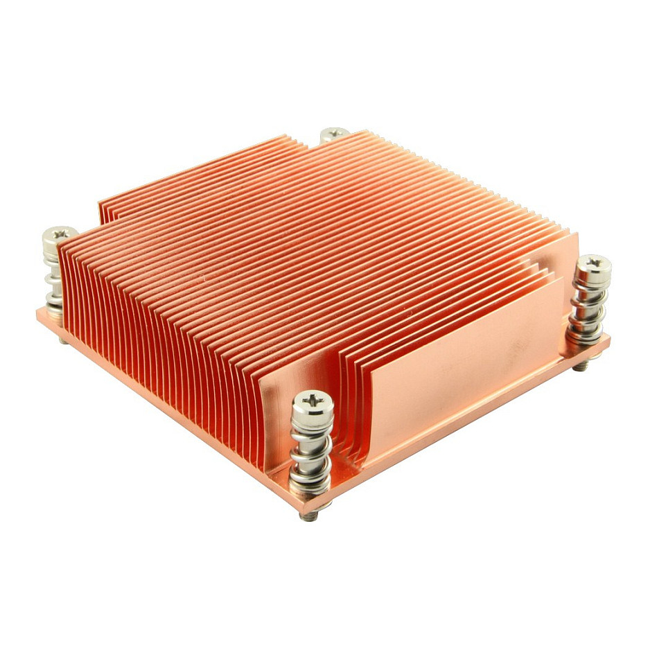Ftohës për Procesor Inter-Tech G-129 / 1U / Pasiv / LGA1366 / 90×88×23.5mm – Bakër