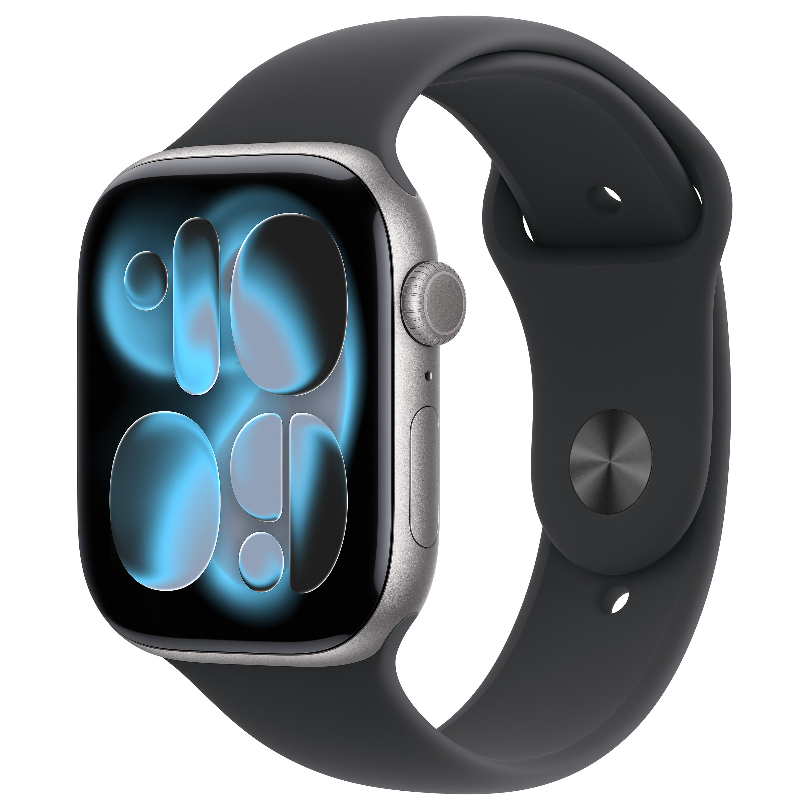 Apple Watch Series 11 / GPS / 42mm / Silver Aluminum Case with Denim Sport Band – M/L