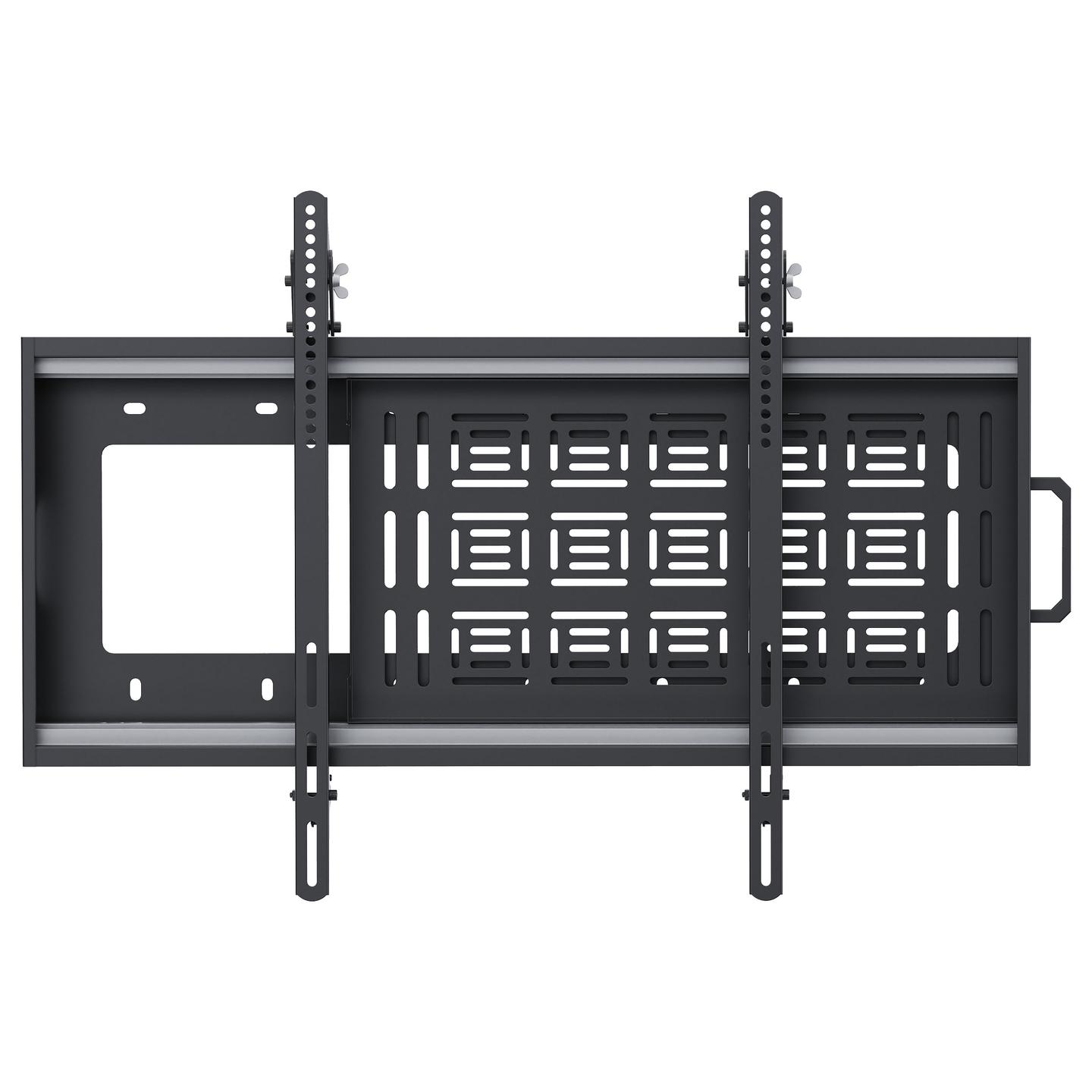 Mbajtëse për TV Vision VFM-W8X6S / 47–90" / deri 90kg / VESA 300x300–800x600 / Tilt / Slide-Out Storage - Zezë