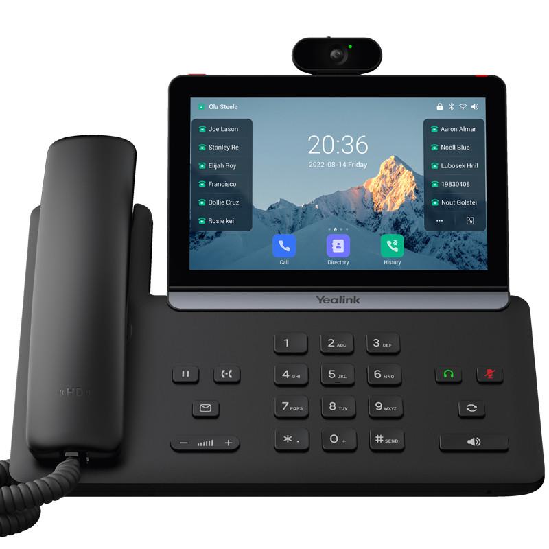 Telefon VoIP me Video Yealink SIP-T88V, ekran me prekje 7" IPS, Android 13, Wi-Fi 6, Bluetooth 5.0, Gigabit Ethernet, PoE - Zezë