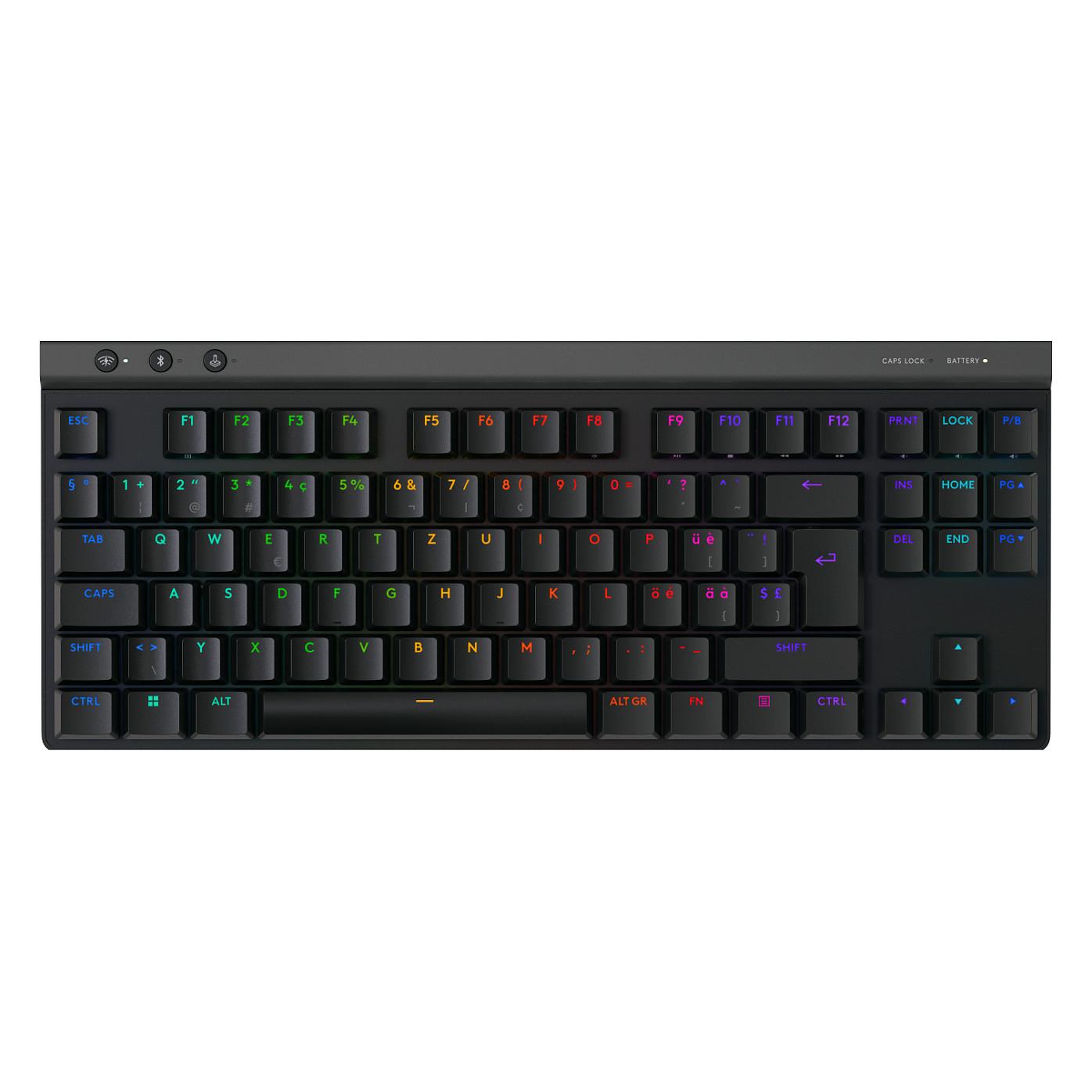 Tastierë Gaming Logitech G G515 LIGHTSPEED TKL / TKL / Mekanike / GL Tactile Switches / QWERTZ / LIGHTSPEED / Bluetooth / RGB - Zezë