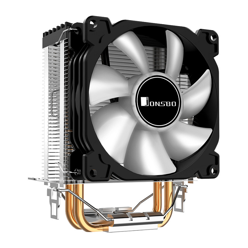 Ftohës për Procesor Jonsbo CR-1200 / 95W TDP / 2×6mm Heatpipe / 92mm Fan / ARGB / LGA115x/1200/1700 / AM4/AM5 – Zezë - 5