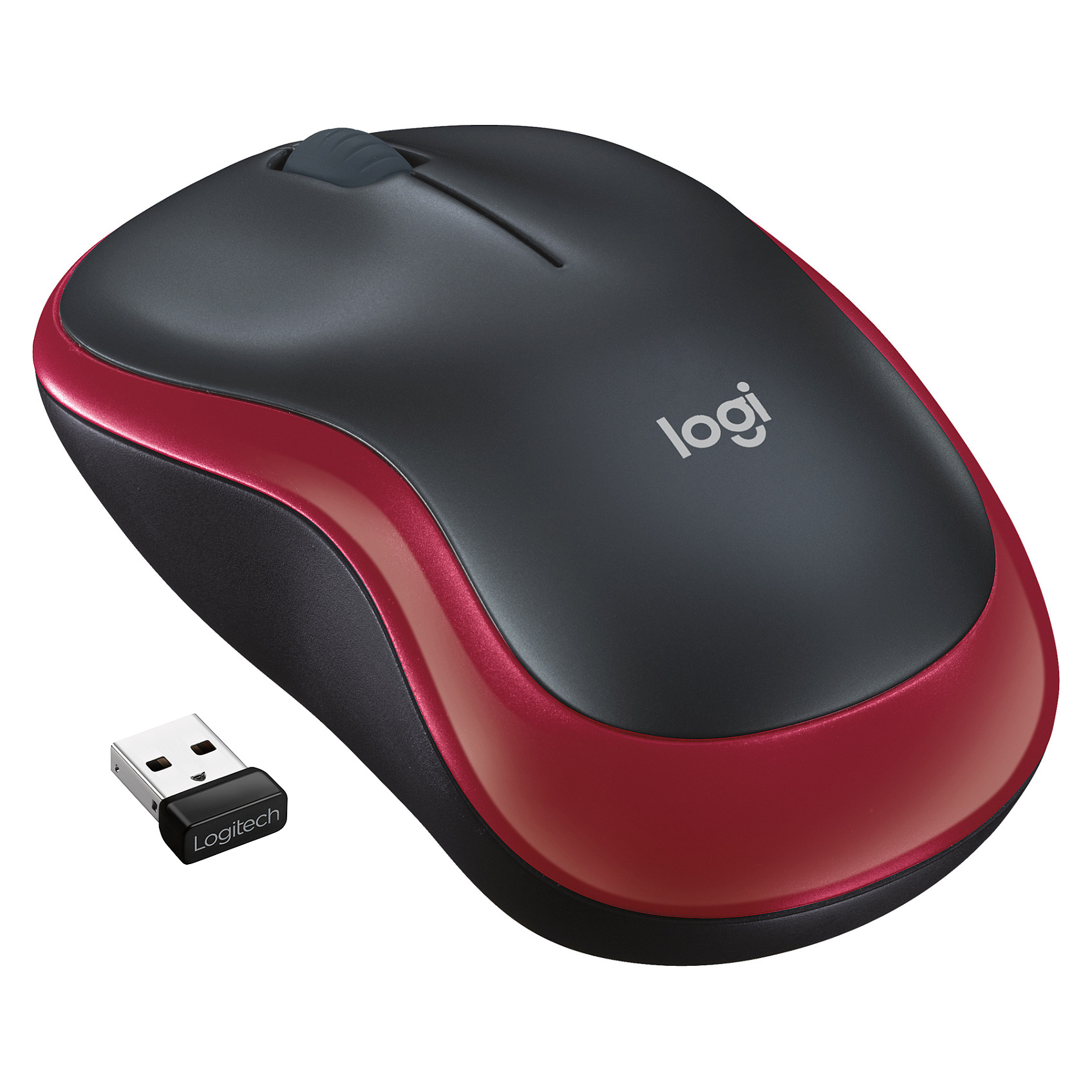 Maus Logitech M185 RF Wireless red - 1