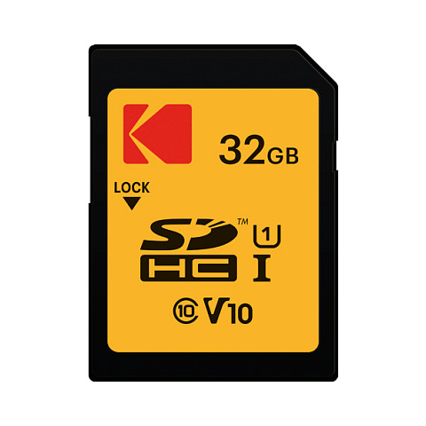 Kartë Memorie Kodak EKMSD32GHC10K / 32GB / SDHC / UHS-I / Class 10 / U1 / V10 - Portokalli - 1