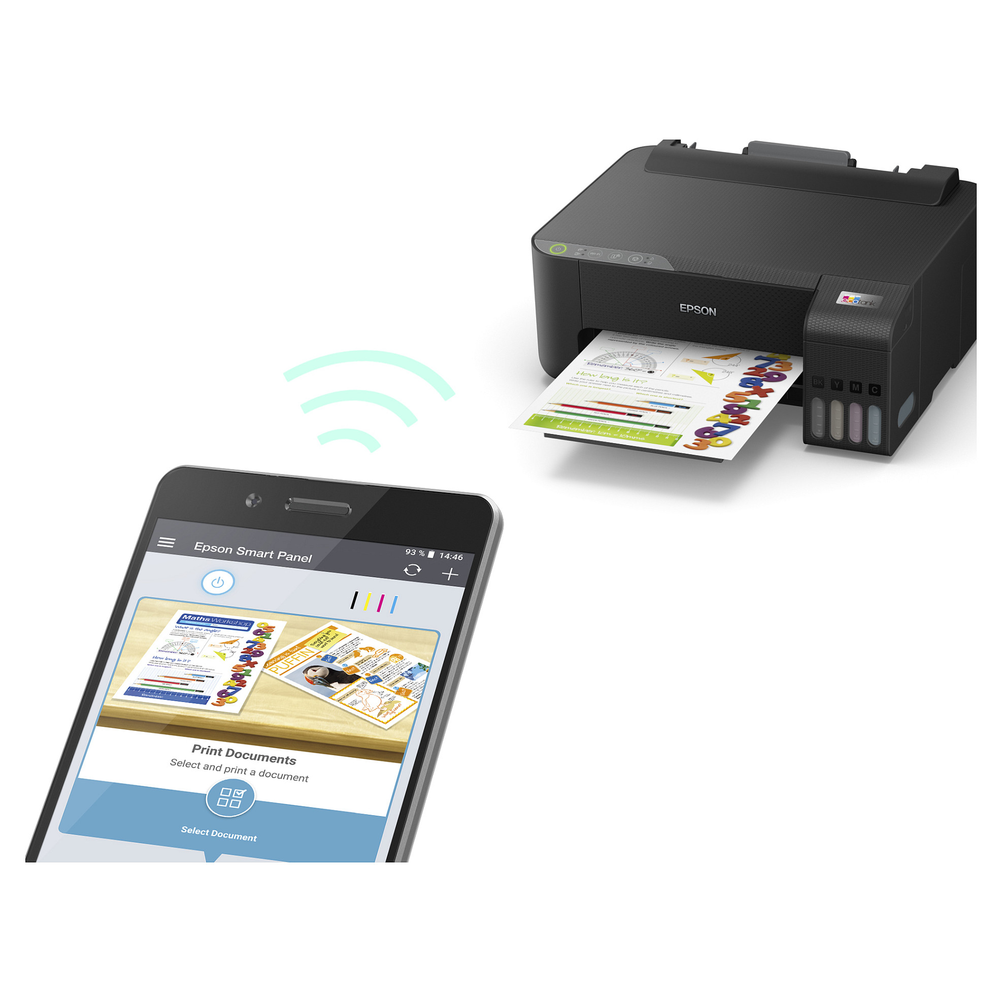 Printer Inkjet EPSON EcoTank ET-1810 / A4 Color Inkjet Printer - Zezë - 8